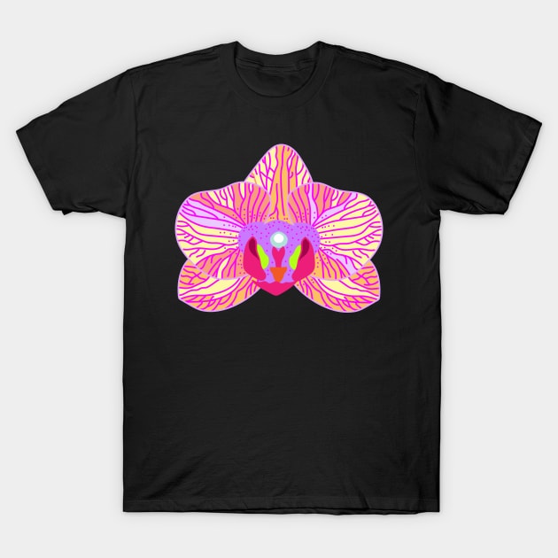 Orchid flower T-Shirt by spontania